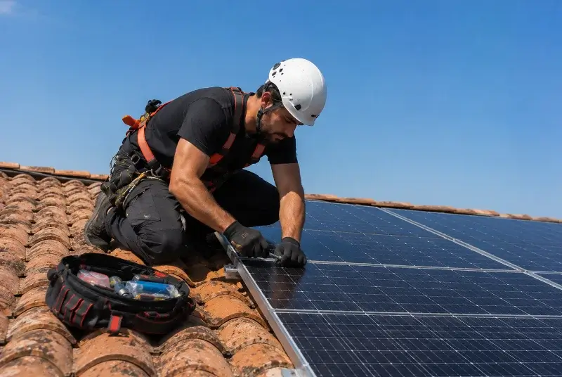 Maintenance et monitoring de panneaux solaires à Montauban-de-Bretagne