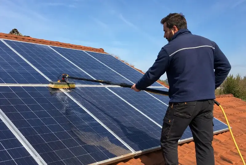 Nettoyage et entretien de panneaux solaires à Montauban-de-Bretagne